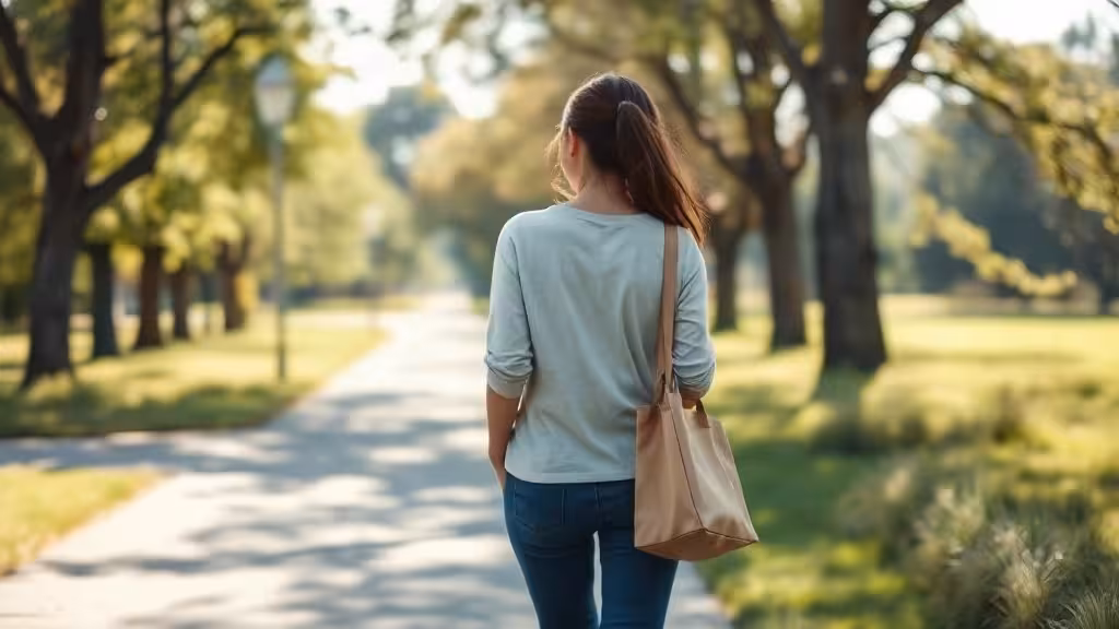 Marche douce au parc pour l’arthrose du genou au quotidien