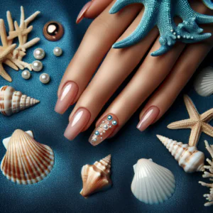 Seashell Nails Will Make You Feel Like Aquatic Royalty
